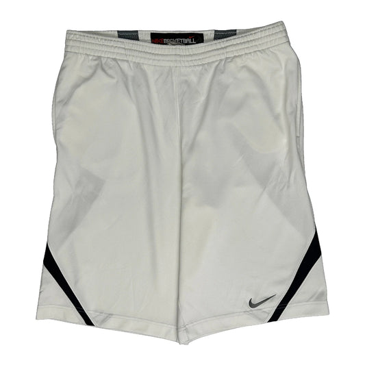 Nike Baggy Sport Shorts - Medium White Polyester