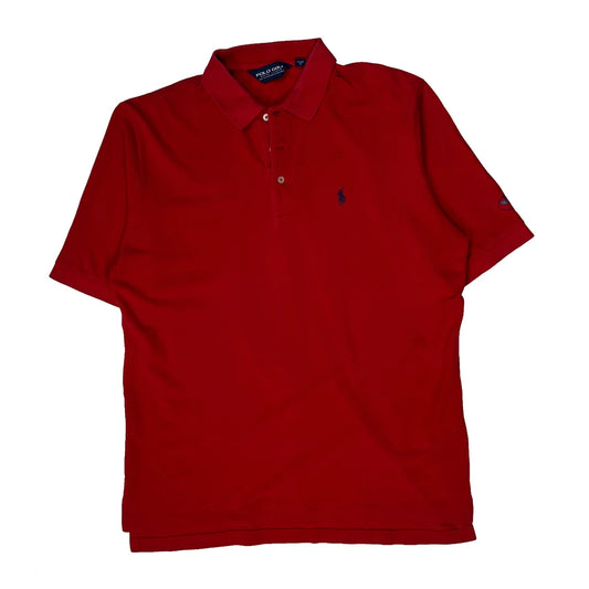 Polo By Ralph Lauren Polo Shirt - Large Red Cotton
