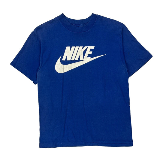 Made In USa Nike Spellout T-Shirt - XL Blue Cotton