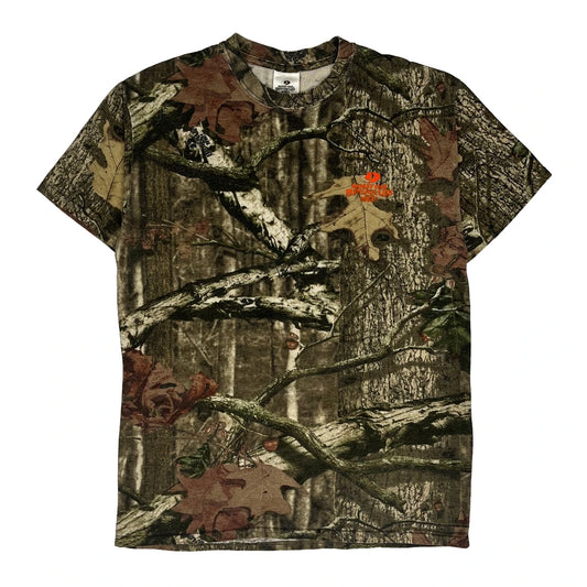 Mossy Oak Camo T-Shirt - Medium Camo Cotton