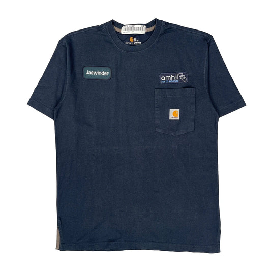 Workwear Carhartt T-Shirt - Medium Blue Cotton