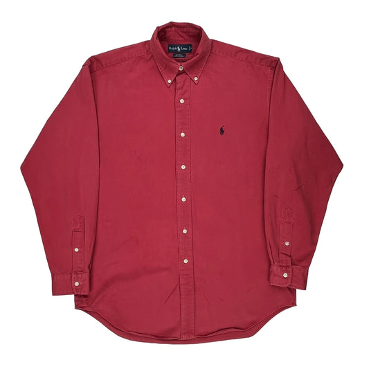 Blake Ralph Lauren Shirt - Medium Red Cotton