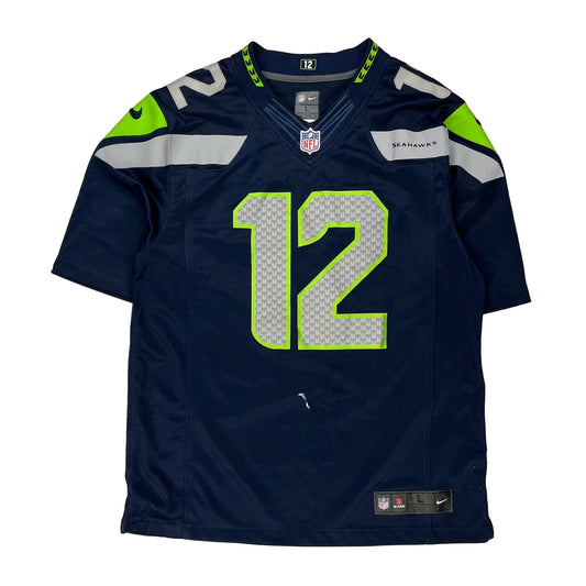 Seahawks Nike Nfl Jersey - Large Navy Polyester