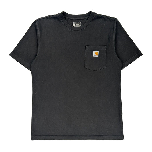 Carhartt T-Shirt - Medium Black Cotton