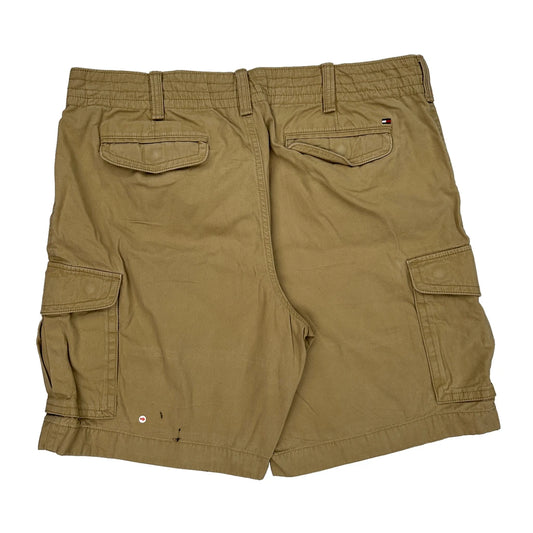 Tommy Hilfiger Cargo Shorts - 37W 10L Khaki Cotton