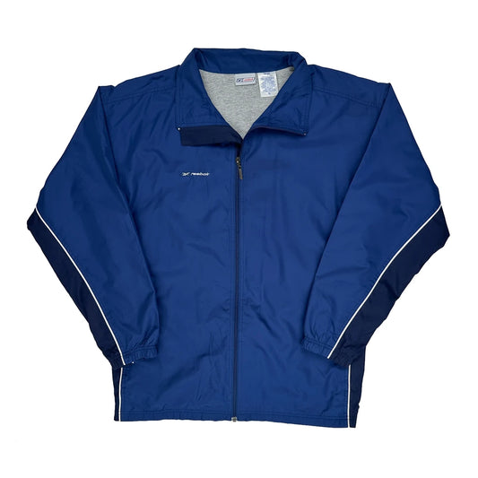 Reebok Windbreaker - XL Blue Polyester