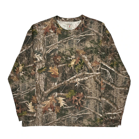 Red Head Camo Long Sleeve T-Shirt - 2XL Khaki Cotton