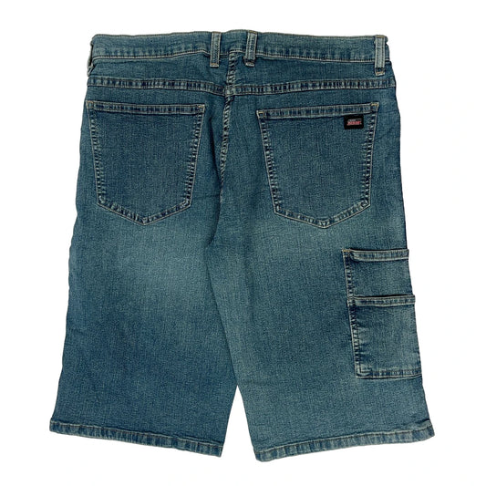 Dickies Denim Shorts - 32W 11L Blue Denim