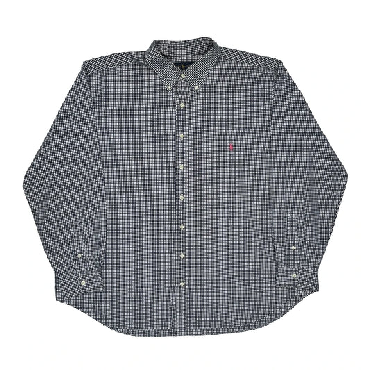 Ralph Lauren Checked Shirt - 2XL Blue Cotton