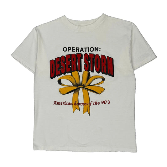 Operation: Desert Storm Unbranded Graphic T-Shirt - Medium Yellow Cotton