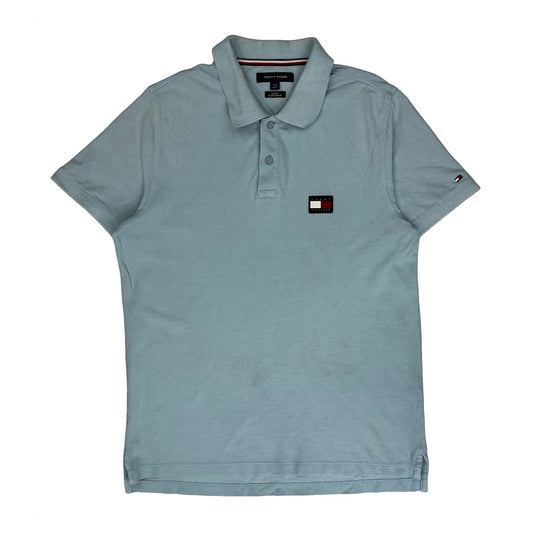 Tommy Hilfiger Polo Shirt - Large Blue Cotton