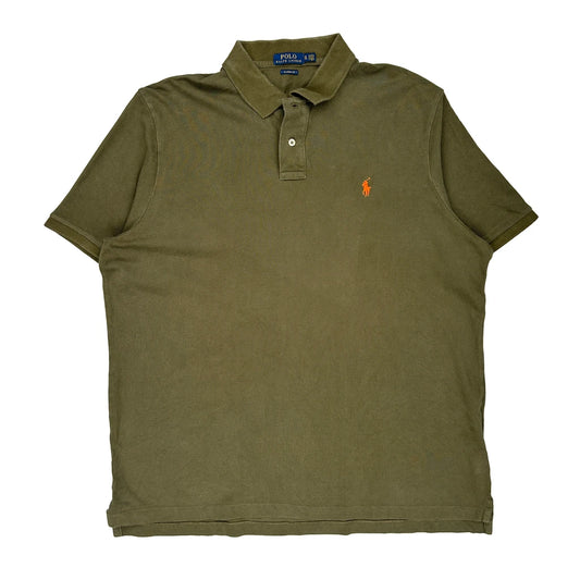 Polo By Ralph Lauren Polo Shirt - 2XL Green Cotton