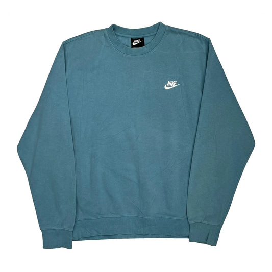 Nike Sweatshirt - Medium Blue Cotton