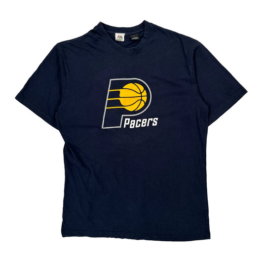 Pacers Majestic Nba T-Shirt - XL Navy Cotton