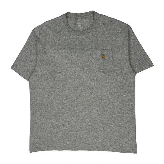 Carhartt T-Shirt - XL Grey Cotton Blend