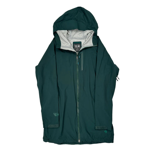 Vintage Mountain Hard Wear Waterproof Jacket - Small Green Polyester