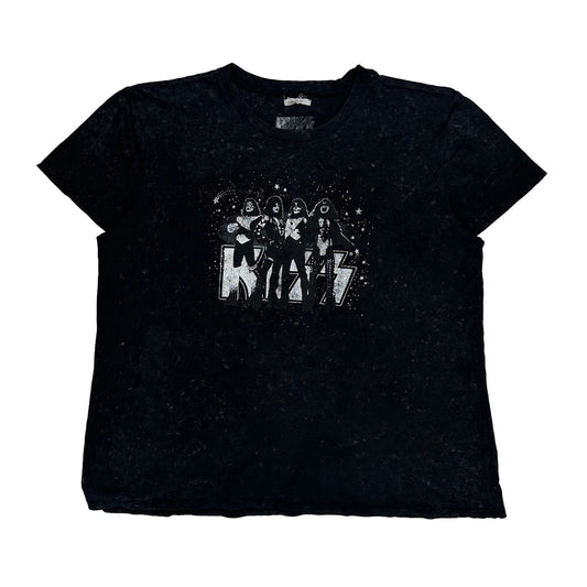 Vintage Kiss Unbranded Band T-Shirt - XL Black Cotton