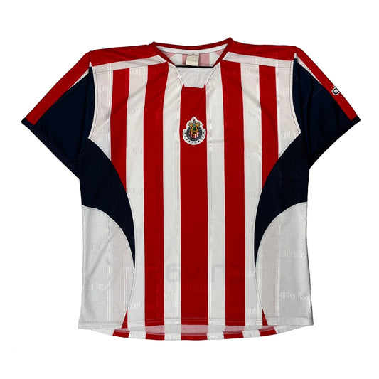 Vintage Chivas Reebok 2005-06 Home Football Shirt - Large Red Polyester