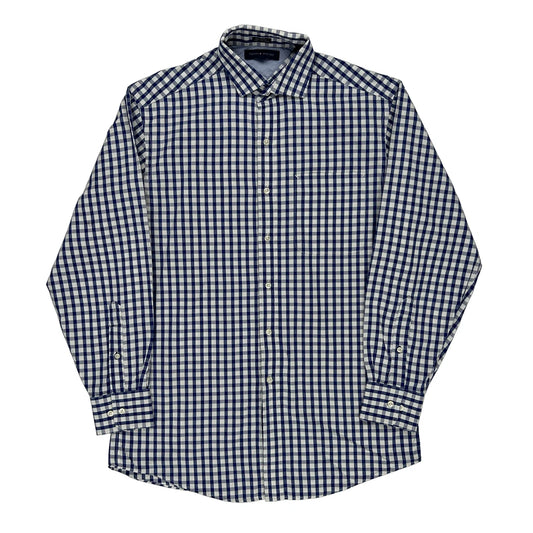 Tommy Hilfiger Checked Shirt - Medium Blue Cotton