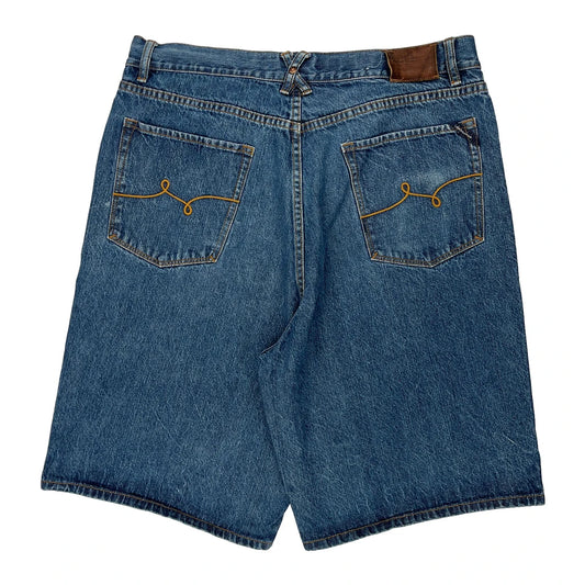 Lrg Denim Shorts - 36W 12L Blue Cotton