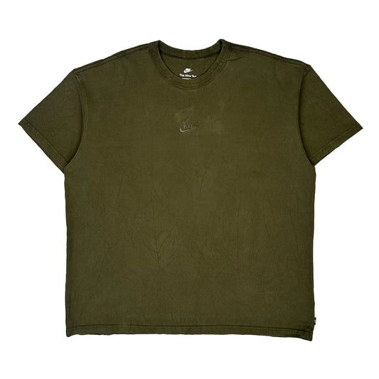 Vintage Nike T-Shirt - XL Green Cotton