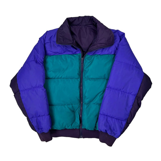 Vintage Columbia Puffer - Large Green Down