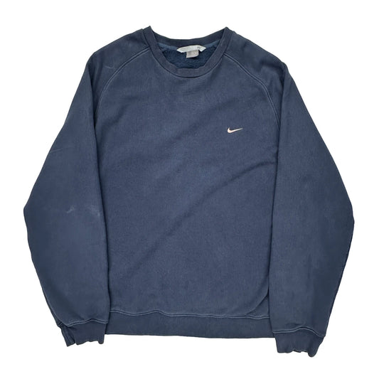 Nike Sweatshirt - 2XL Blue Cotton