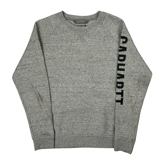 Age 12-14 Carhartt Sweatshirt - Large Grey Cotton
