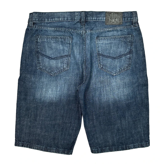 Ecko Unltd Denim Shorts - 40W 12L Blue Cotton