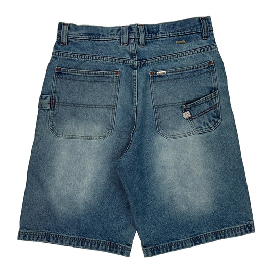 Vintage Classic Products Brooklyn Xpress Denim Shorts - 34W 11L Blue Cotton
