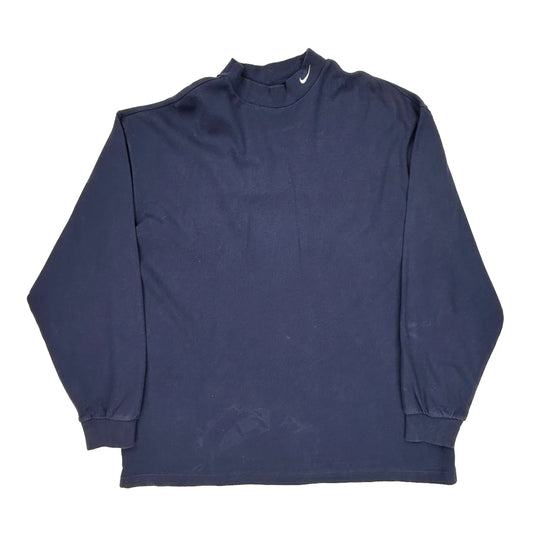 Nike Golf Long Sleeve T-Shirt - XL Navy Cotton