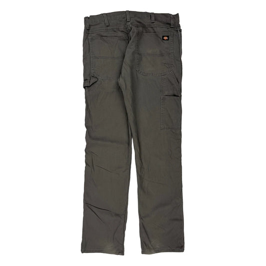 Dickies Carpenter Trousers - 34W 33L Grey Cotton Blend