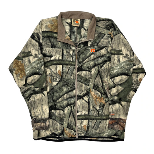 Vintage Russell Outdoors Fleece - 2XL Camo Polyester