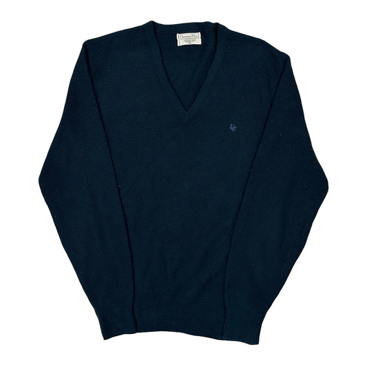 Made In USA Christian Dior Jumper - XL Blue Acrylic