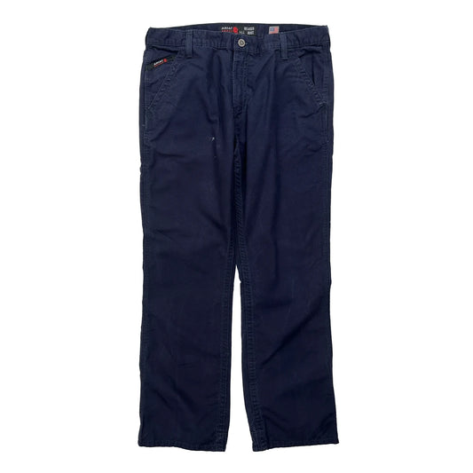 Ariat Work Cargo Trousers - 38W 34L Navy Cotton