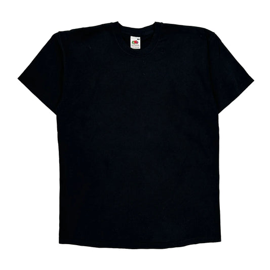 Fruit Of The Loom T-Shirt - Medium Black Cotton
