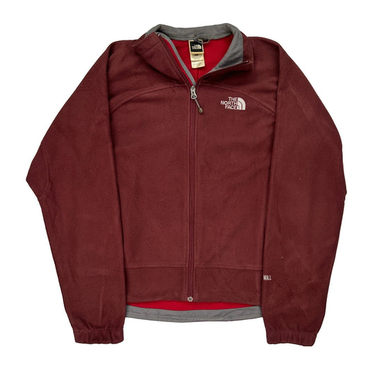 The North Face Fleece Jacket - Medium Burgundy Polyester