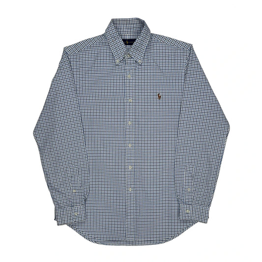 Ralph Lauren Checked Shirt - Medium Blue Cotton