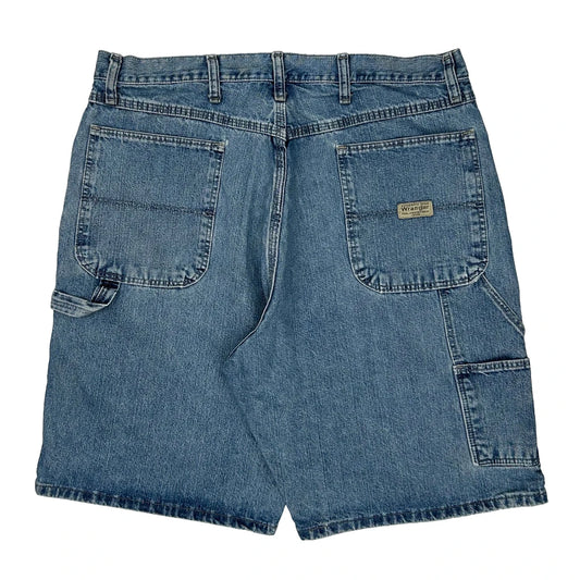 Wrangler Carpenter Shorts - 35W 9L Blue Cotton