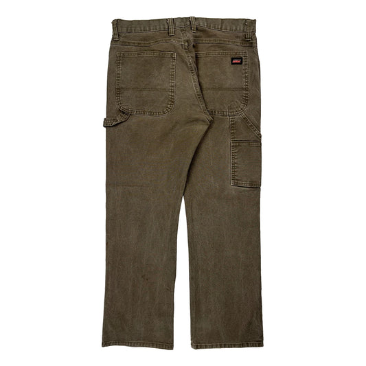 Vintage Dickies Carpenter Trousers - 32W 29L Brown Cotton