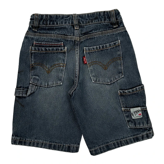 Age 6 Levis Denim Shorts - Smallw 8L Dark Wash Cotton