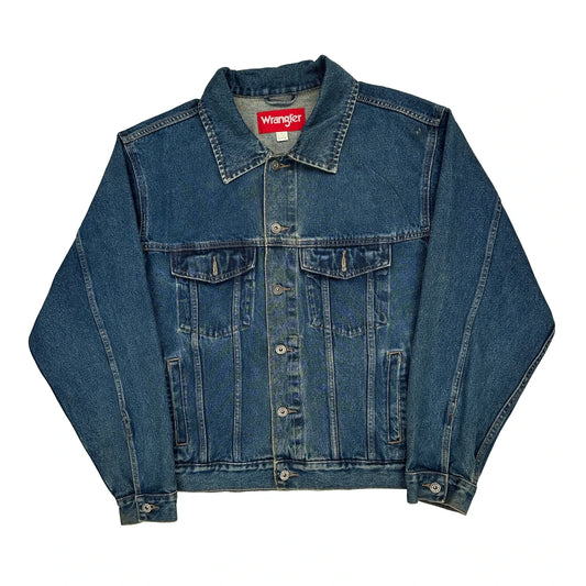 Wrangler Denim Jacket - XL Blue Cotton