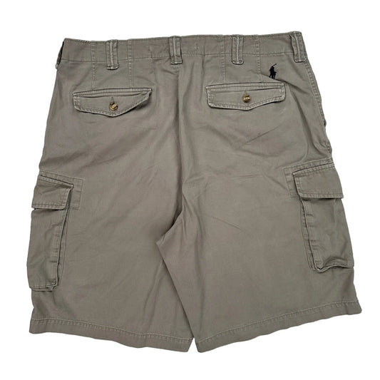 Polo By Ralph Lauren Cargo Shorts - 36W 10L Khaki Cotton
