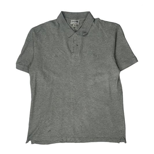 Lacoste Polo Shirt - Large Grey Cotton