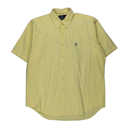 Blake Ralph Lauren Short Sleeve Shirt - Large Yellow Cotton