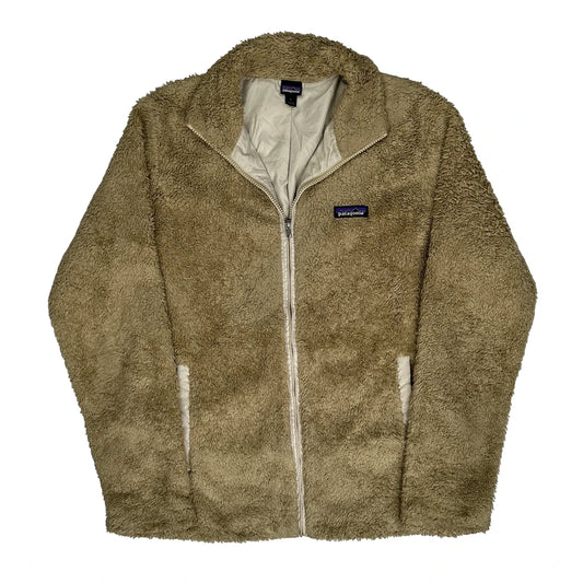 Patagonia Fleece Jacket - Large Beige Polyester