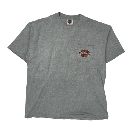 Vehicle & Powertrain Operations Kansas City, Missouri Harley Davidson Graphic T-Shirt - XL Grey Cotton Blend