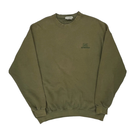 Made In USA Lee Sweatshirt - XL Green Cotton