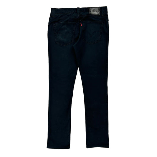 510 Levis Skinny Jeans - 32W 30L Black Cotton