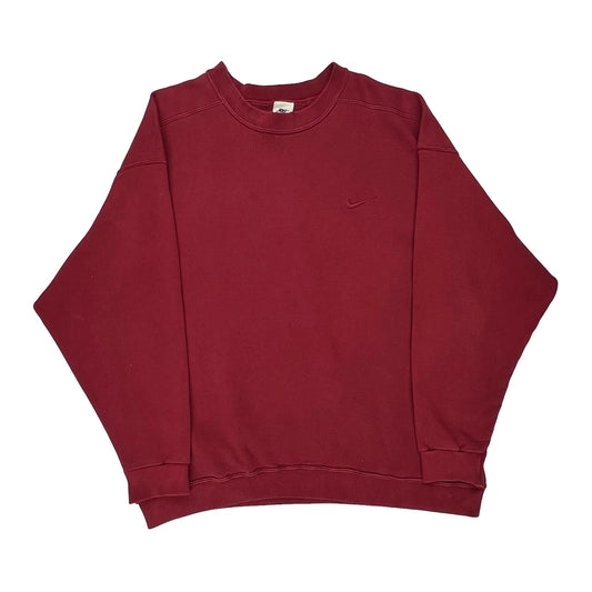 Nike Sweatshirt - XL Red Cotton